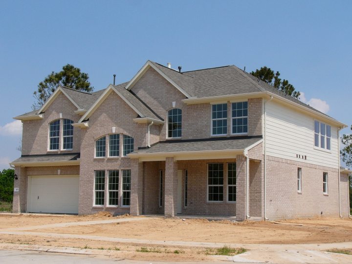 Brick siding on residnetial home